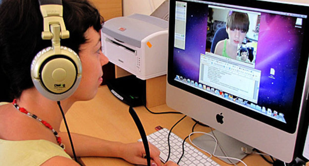 Lesson at the Centre of Remote Learning for Children-Invalids.
Rostov-on-Don, September 30, 2010. Photo by the "Caucasian Knot" Lesson at the Centre of Remote Learning for Children-Invalids.
Rostov-on-Don, September 30, 2010. Photo by the "Caucasian Knot"