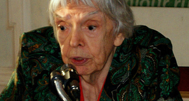 Liudmila Alekseeva speaking at the Conference "Situation with Mass Media and Civil Society in Northern Caucasus", Moscow, February 16, 2010. Photo by the "Caucasian Knot" Liudmila Alekseeva speaking at the Conference "Situation with Mass Media and Civil Society in Northern Caucasus", Moscow, February 16, 2010. Photo by the "Caucasian Knot"
