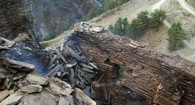 Tsibari village after fire, December 2, 2010. Photo by Chief Department of the Ministry for Emergencies for Dagestan Tsibari village after fire, December 2, 2010. Photo by Chief Department of the Ministry for Emergencies for Dagestan