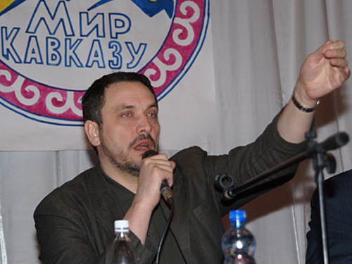 Maxim Shevchenko, a member of the Russian Public Chamber, takes part in the discussion "Peace to the Caucasus", North Ossetia, March 19, 2010. Photo by Vladimir Mukagov for the "Caucasian Knot" Maxim Shevchenko, a member of the Russian Public Chamber, takes part in the discussion "Peace to the Caucasus", North Ossetia, March 19, 2010. Photo by Vladimir Mukagov for the "Caucasian Knot"