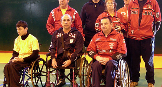 Team of the Dinskaya District of the Krasnodar Territory. Sochi, December 11, 2010. Photo by the "Caucasian Knot" Team of the Dinskaya District of the Krasnodar Territory. Sochi, December 11, 2010. Photo by the "Caucasian Knot"