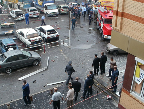 Consequences of the terror act near the Central Marketplace of Vladikavkaz, North Ossetia, September 9, 2010. Photo by http://skfonews.ru, author Felix Kireev Consequences of the terror act near the Central Marketplace of Vladikavkaz, North Ossetia, September 9, 2010. Photo by http://skfonews.ru, author Felix Kireev