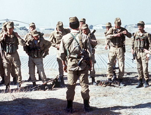 Special unit of Russian troops getting ready to perform its mission, Afghanistan, 1988. Photo by http://ru.wikipedia.org Special unit of Russian troops getting ready to perform its mission, Afghanistan, 1988. Photo by http://ru.wikipedia.org