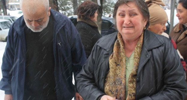 Yuri Khachirov, one of those released from Georgia prisons, and his wife Venera Tibilova during the exchange of prisoners. Ergneti, Feb 21 2011, 18:00. Photo: "Caucasian Knot".
Yuri Khachirov, one of those released from Georgia prisons, and his wife Venera Tibilova during the exchange of prisoners. Ergneti, Feb 21 2011, 18:00. Photo: "Caucasian Knot".