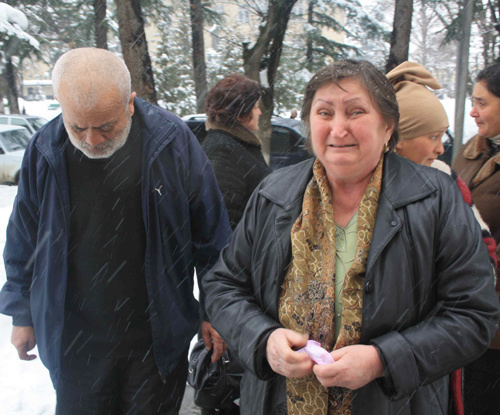 Yuri Khachirov, one of those released from Georgia prisons, and his wife Venera Tibilova during the exchange of prisoners. Ergneti, Feb 21 2011, 18:00. Photo: "Caucasian Knot".
Yuri Khachirov, one of those released from Georgia prisons, and his wife Venera Tibilova during the exchange of prisoners. Ergneti, Feb 21 2011, 18:00. Photo: "Caucasian Knot".