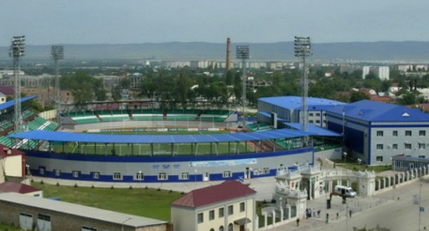Sultan Bilimkhanov stadium in Grozny, Chechnya. Photo: www.unitedsouth.ru Sultan Bilimkhanov stadium in Grozny, Chechnya. Photo: www.unitedsouth.ru