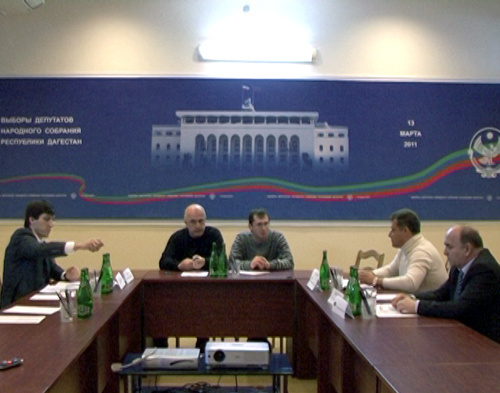 Participants of the roundtable "Regional Policy and Dagestan" held by the newspaper "Chernovik". Dagestan, Makhachkala, March 9, 2011. Courtesy by the "Chernovik" Participants of the roundtable "Regional Policy and Dagestan" held by the newspaper "Chernovik". Dagestan, Makhachkala, March 9, 2011. Courtesy by the "Chernovik"