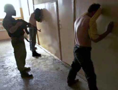 Persons detained in the course of a special operation. Republic of Ingushetia, Nazran, March 5, 2011. Photo from the Independent Internet Portal Angusht.com Persons detained in the course of a special operation. Republic of Ingushetia, Nazran, March 5, 2011. Photo from the Independent Internet Portal Angusht.com
