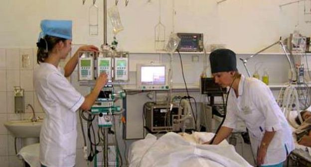 Patient under intensive care. Photo: www.forpost.tv Patient under intensive care. Photo: www.forpost.tv