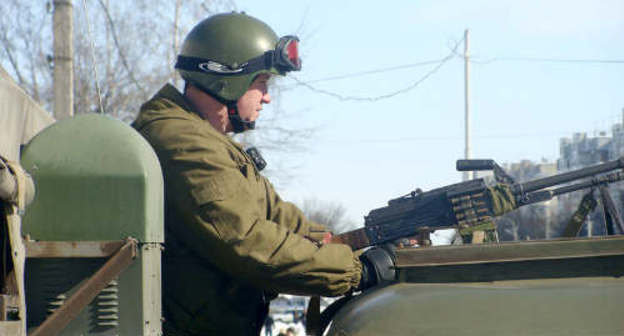 Reinforced police units in streets of Nalchik on the day of arrival of the Russian Interior Minister Rashid Nurgaliev, March 5, 2011. Photo from the official website of the Ministry of Internal Affairs of Kabardino-Balkaria (mvd-kbr.ru) Reinforced police units in streets of Nalchik on the day of arrival of the Russian Interior Minister Rashid Nurgaliev, March 5, 2011. Photo from the official website of the Ministry of Internal Affairs of Kabardino-Balkaria (mvd-kbr.ru)