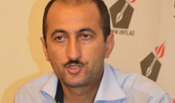 Journalist Idrak Abbasov at the Institute for Reporters Freedom and Safety. September 30, 2011. Photo: www.irfs.az Journalist Idrak Abbasov at the Institute for Reporters Freedom and Safety. September 30, 2011. Photo: www.irfs.az