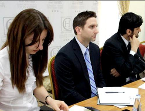 Participants of the seminar for judges and lawyers organized by the "Union of European Rights". Lusine Akopyan (left), Chair of the Union, Yerevan, November 1-3, 2011. Courtesy of Ela.am
Participants of the seminar for judges and lawyers organized by the "Union of European Rights". Lusine Akopyan (left), Chair of the Union, Yerevan, November 1-3, 2011. Courtesy of Ela.am
