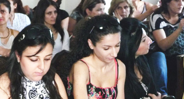 Debates on women's participation in May 6 parliamentary elections held in Yerevan, Armenia, on June 19, 2012. Photo by Armine Martirosyan for the "Caucasian Knot" Debates on women's participation in May 6 parliamentary elections held in Yerevan, Armenia, on June 19, 2012. Photo by Armine Martirosyan for the "Caucasian Knot"