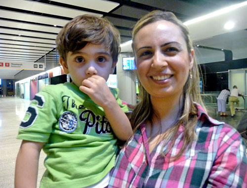Over 100 Syrian Armenians arrive in Armenia; in the photo: Lucine Nazaryan has come with her family; Armenia, Yerevan, August 6, 2012. Photo by Armine Martirosyan for the "Caucasian Knot" Over 100 Syrian Armenians arrive in Armenia; in the photo: Lucine Nazaryan has come with her family; Armenia, Yerevan, August 6, 2012. Photo by Armine Martirosyan for the "Caucasian Knot"