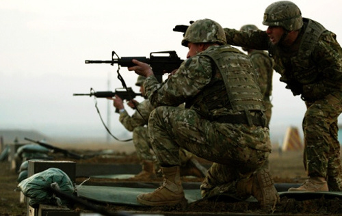 Servicemen of the Georgian army at exercises. Courtesy of the official website of the Ministry of Defence of Georgia, http://www.mod.gov.ge Servicemen of the Georgian army at exercises. Courtesy of the official website of the Ministry of Defence of Georgia, http://www.mod.gov.ge
