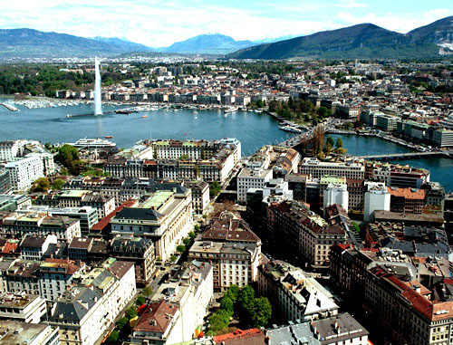 Geneva, Switzerland. Photo from http://en.wikipedia.org Geneva, Switzerland. Photo from http://en.wikipedia.org