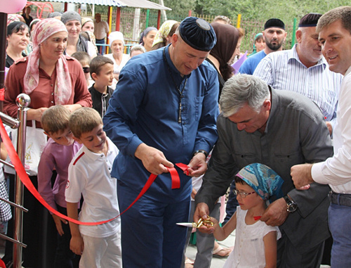 Opening a kindergarten in Itum-Kali, Chechnya. Courtesy of http://itum-kali.com Opening a kindergarten in Itum-Kali, Chechnya. Courtesy of http://itum-kali.com