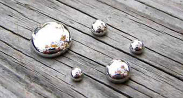 Drops of mercury. Photo of "Caucasian Knot" Drops of mercury. Photo of "Caucasian Knot"
