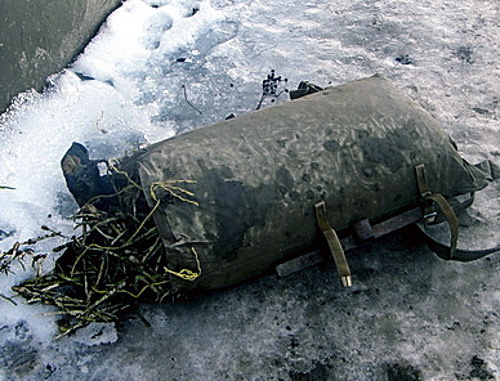 Sack of ramson (wild leek) of one of the residents of the Achkhoy-Martan District shot dewad by power agents in February 2010. Photo by Tatiana Lokshina, Human Rights Watch Sack of ramson (wild leek) of one of the residents of the Achkhoy-Martan District shot dewad by power agents in February 2010. Photo by Tatiana Lokshina, Human Rights Watch