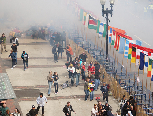 Soon after the terror acts at Boston Marathon finish line. April 15, 2013. Photo by Aaron "tango" Tang, http://www.flickr.com/photos/hahatango/8652857375/in/set-72157633252445135 Soon after the terror acts at Boston Marathon finish line. April 15, 2013. Photo by Aaron "tango" Tang, http://www.flickr.com/photos/hahatango/8652857375/in/set-72157633252445135