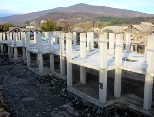 Сonstruction of a house in Jewish quarter of Tskhinvali South Ossetia. Photo by http://osinform.ru/ Сonstruction of a house in Jewish quarter of Tskhinvali South Ossetia. Photo by http://osinform.ru/