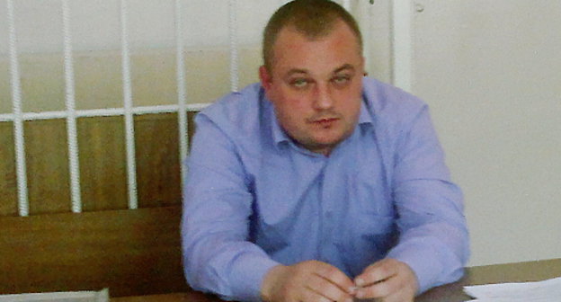 Evgeniy Kuzyur, lawyer of Ruslan Rakhaev at the court session on April 29, 2013. Photo by the “Caucasian Knot”. Evgeniy Kuzyur, lawyer of Ruslan Rakhaev at the court session on April 29, 2013. Photo by the “Caucasian Knot”.