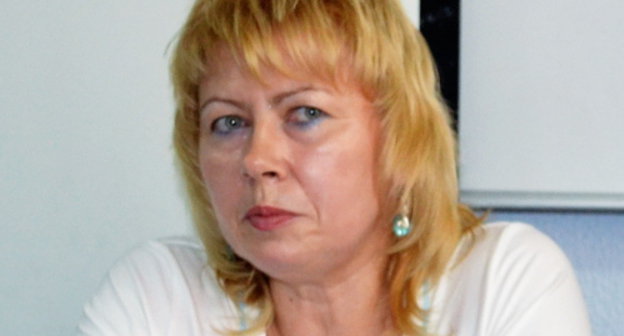Marina Dubrovina, lawyer of Nikolai Yarst, at a press-conference in Sochi, June 27, 2013. Photo by Svetlana Kravchenko for the “Caucasian Knot”. Marina Dubrovina, lawyer of Nikolai Yarst, at a press-conference in Sochi, June 27, 2013. Photo by Svetlana Kravchenko for the “Caucasian Knot”.