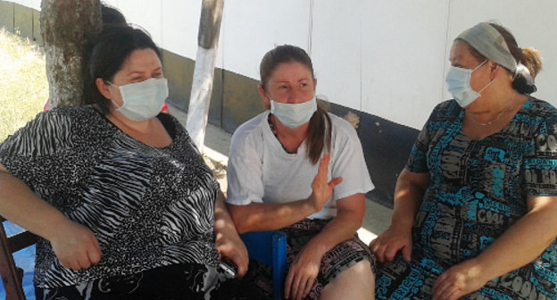 Ingushetia, Karabulak, July 1, 2013. Participants of endless hunger strike of temporary accommodation centre "Promzhilbaza" inhabitants. Photo courtesy of the participants of the hunger strike Ingushetia, Karabulak, July 1, 2013. Participants of endless hunger strike of temporary accommodation centre "Promzhilbaza" inhabitants. Photo courtesy of the participants of the hunger strike