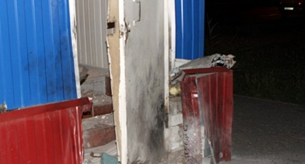 After explosion committed at the building of the patrol service of road police in the Kirov District of Volgograd. August 7, 2013. Photo by press service of MIA in Volgograd. After explosion committed at the building of the patrol service of road police in the Kirov District of Volgograd. August 7, 2013. Photo by press service of MIA in Volgograd.