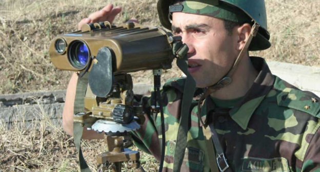 A soldier of the Armed Forces of Nagorno-Karabakh on a frontier. Photo http://www.nkrmil.am/ A soldier of the Armed Forces of Nagorno-Karabakh on a frontier. Photo http://www.nkrmil.am/