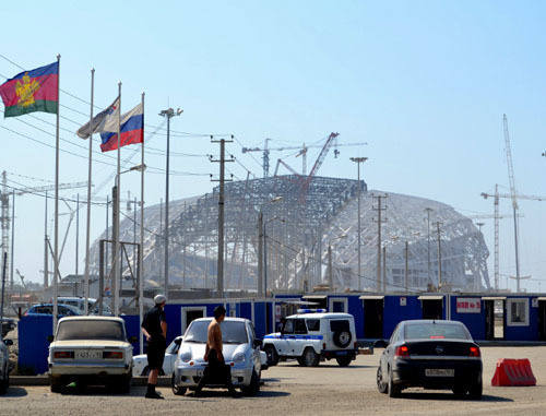 Checkpoint of Olympic park. Sochi, June 27, 2013. Photo by Svetlana Kravchenko for the ‘Caucasian Knot’ Checkpoint of Olympic park. Sochi, June 27, 2013. Photo by Svetlana Kravchenko for the ‘Caucasian Knot’