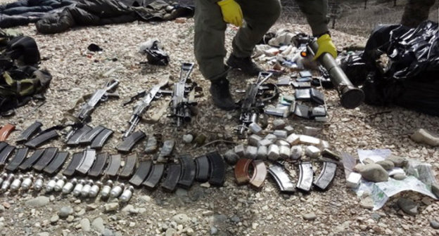 Weapons and ammunition captured during special operation in Chechnya, 2013. Photo: http://nac.gov.ru/ Weapons and ammunition captured during special operation in Chechnya, 2013. Photo: http://nac.gov.ru/