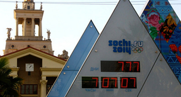 Olympic Clocks in Sochi. Photo: the Sochi 2014 organizing committee Olympic Clocks in Sochi. Photo: the Sochi 2014 organizing committee