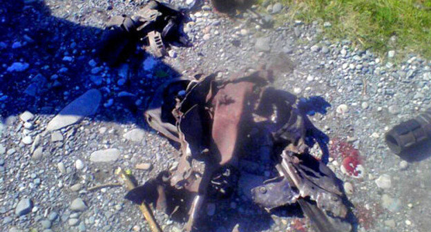 Car explosion site in the village of Nesterovskaya, Sunzha Region of Ingushetia. September 16, 2013. Photo by Ingushetia MIA, http://06.mvd.ru/ Car explosion site in the village of Nesterovskaya, Sunzha Region of Ingushetia. September 16, 2013. Photo by Ingushetia MIA, http://06.mvd.ru/