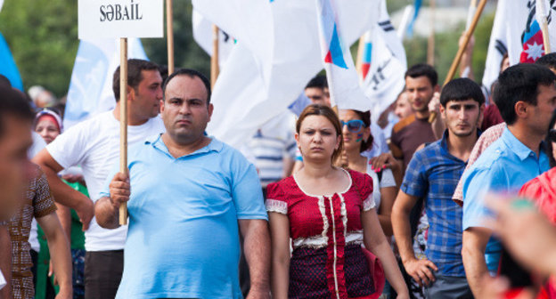 Rally demanding free and fair elections. Baku, August 18, 2013. Photo by Aziz Karimov for the ‘Caucasian Knot’. Rally demanding free and fair elections. Baku, August 18, 2013. Photo by Aziz Karimov for the ‘Caucasian Knot’.
