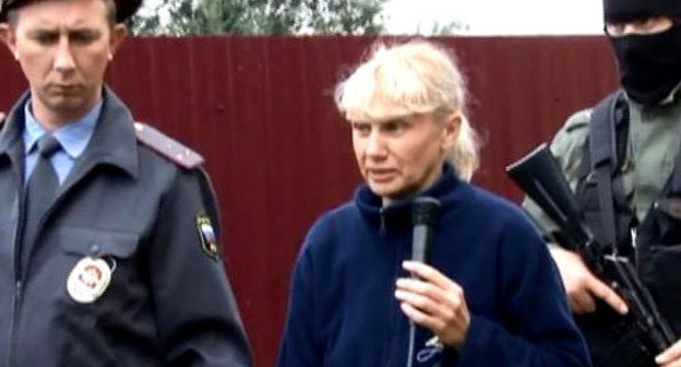 Inessa Tarverdieva giving testimony. Rostov Region, September, 2013. Photo from video materials of Rostov MIA press service. Inessa Tarverdieva giving testimony. Rostov Region, September, 2013. Photo from video materials of Rostov MIA press service.