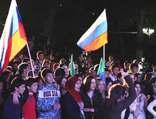 Opening of youth educational forum "Caspian Sea-2013". Dagestan, September 25, 2013. Photo: Committee on Youth Affairs of Dagestan Opening of youth educational forum "Caspian Sea-2013". Dagestan, September 25, 2013. Photo: Committee on Youth Affairs of Dagestan