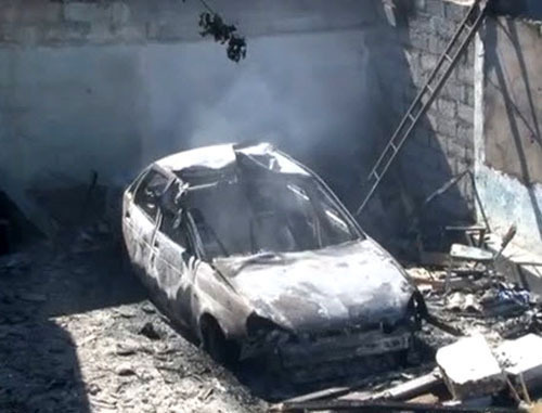 At the spot of the special operation in Derbent. September 27, 2013. Snapshot of a video https://www.youtube.com At the spot of the special operation in Derbent. September 27, 2013. Snapshot of a video https://www.youtube.com