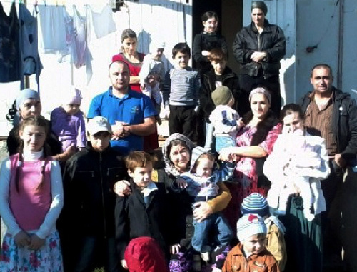 Forced migrants from the Prigorodny District of North Ossetia-Alania and Chechnya, settlers of the barrack in Yandare. October, 2013. Photo courtesy of the local inhabitants Forced migrants from the Prigorodny District of North Ossetia-Alania and Chechnya, settlers of the barrack in Yandare. October, 2013. Photo courtesy of the local inhabitants