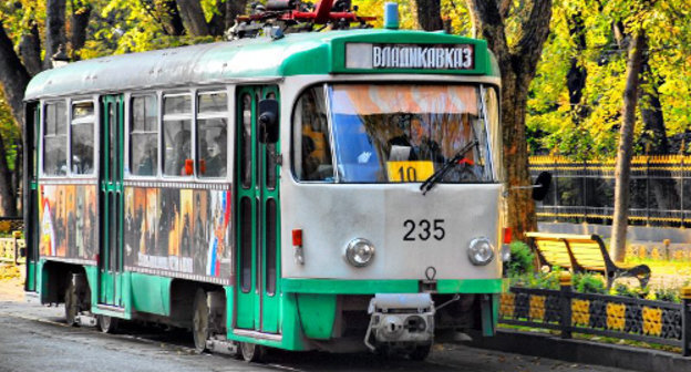 A tram in Vladikavkaz. Photo by Timur Agirov, http://timag82.livejournal.com A tram in Vladikavkaz. Photo by Timur Agirov, http://timag82.livejournal.com