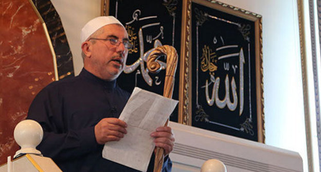 Ingushetia, festive sermon on the occasion of Eid al-Adha in the central Mosque of Nazran. Photo by press service of the Head of Ingushetia Republic. Ingushetia, festive sermon on the occasion of Eid al-Adha in the central Mosque of Nazran. Photo by press service of the Head of Ingushetia Republic.