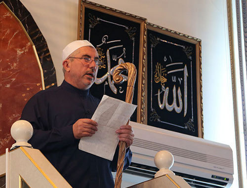 Ingushetia, festive sermon on the occasion of Eid al-Adha in the central Mosque of Nazran. Photo by press service of the Head of Ingushetia Republic. Ingushetia, festive sermon on the occasion of Eid al-Adha in the central Mosque of Nazran. Photo by press service of the Head of Ingushetia Republic.