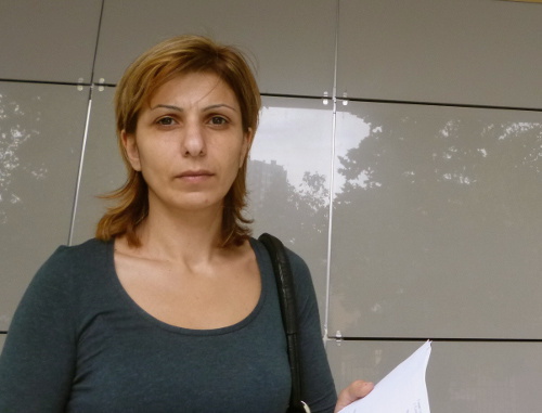 Shushanik Maroyan, a member of the Toromonyan family that is being evicted from their own house in the interest of Olympic construction, has filed a complaint to the Chief of Department for Family and Children's Affairs, asking to allocate a land plot. Sochi, October 17, 2013. Photo by Svetlana Kravchenko for the ‘Caucasian Knot’. Shushanik Maroyan, a member of the Toromonyan family that is being evicted from their own house in the interest of Olympic construction, has filed a complaint to the Chief of Department for Family and Children's Affairs, asking to allocate a land plot. Sochi, October 17, 2013. Photo by Svetlana Kravchenko for the ‘Caucasian Knot’.