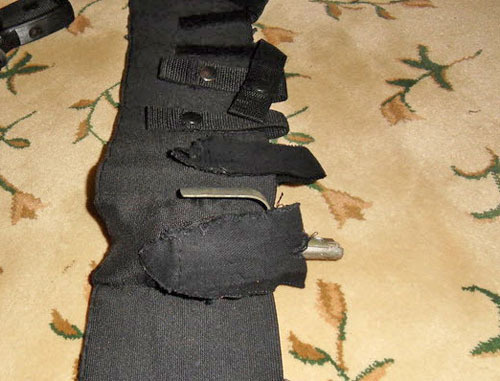 Improvised explosive device in the form of a "shahid belt". Photo: http://nac.gov.ru/ Improvised explosive device in the form of a "shahid belt". Photo: http://nac.gov.ru/