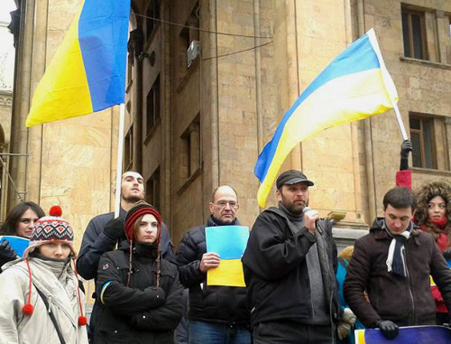 Tbilisi, December 8, Rally in support of the European integration of Ukraine. Photo by Valentin Zadorozhny, http://www.facebook.com/ Tbilisi, December 8, Rally in support of the European integration of Ukraine. Photo by Valentin Zadorozhny, http://www.facebook.com/
