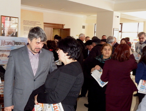 Participants of media festival in Dagestan. Makhachkala, December 10, 2013. Photo by Timur Isaev for the ‘Caucasian Knot’. 
