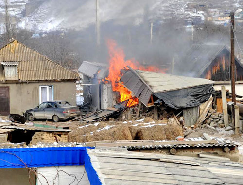 A special operation in the village of Bylym, Elbrus District of the Kabardino-Balkarian Republic. December 16, 2013. Photo http://nac.gov.ru/ A special operation in the village of Bylym, Elbrus District of the Kabardino-Balkarian Republic. December 16, 2013. Photo http://nac.gov.ru/