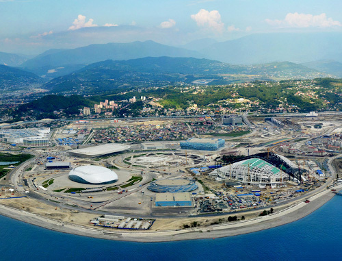 Sochi, panorama of the Olympic objects in Imeretin Valley, 2013. Photo: sc-os.ru Sochi, panorama of the Olympic objects in Imeretin Valley, 2013. Photo: sc-os.ru