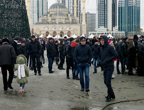 In the centre of Grozny. 2013. Photo by the "Caucasian Knot" In the centre of Grozny. 2013. Photo by the "Caucasian Knot"