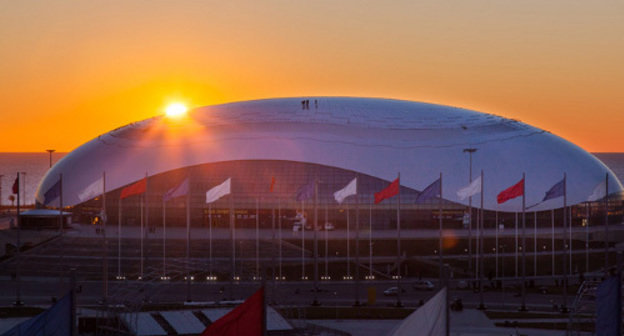 Bolshoy Ice Dome in Sochi, December 2013. Photo: http://sc-os.ru Bolshoy Ice Dome in Sochi, December 2013. Photo: http://sc-os.ru